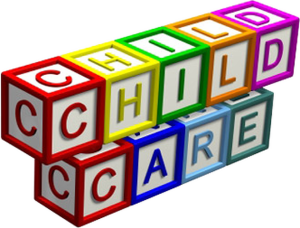 child care blocks in different colors